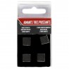 Lot 4 Magnets carrés Strong