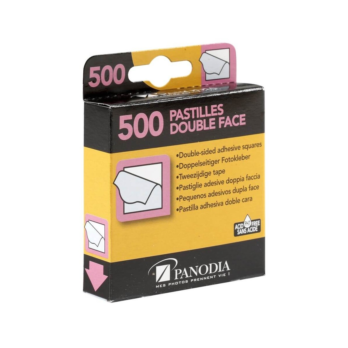 Rouleau De 1000 Pastilles Adhésives – Diamètre 50 Mm, Couleur Rose Vif