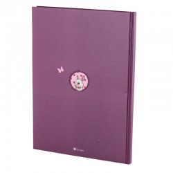 Livre de naissance Foxy violet A4