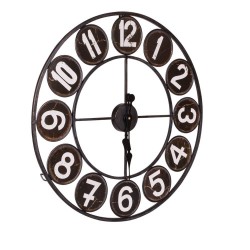 Horloge Loft noir 60 cm