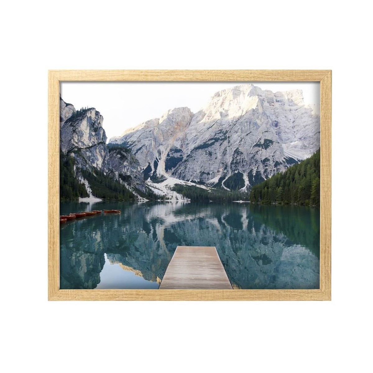 Image encadrée Lac 30x40 cm baguette en bois FSC Image encadrée Lac 30x40 cm baguette en bois FSC