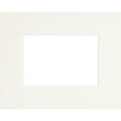 Passe-partout Epais blanc cassé 20x30 cm ouverture 13x18 cm