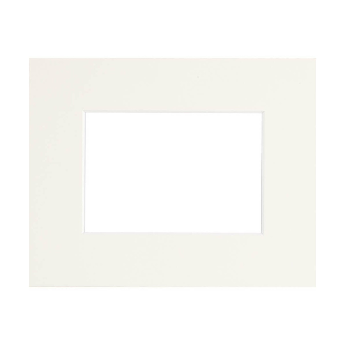 Passe-partout Epais blanc cassé 20x30 cm ouverture 13x18 cm