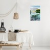 Tableau sur toile Branche Sur le Lac 30x45 cm
