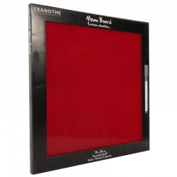 Mémo board magnétique verre rouge 50x50 cm