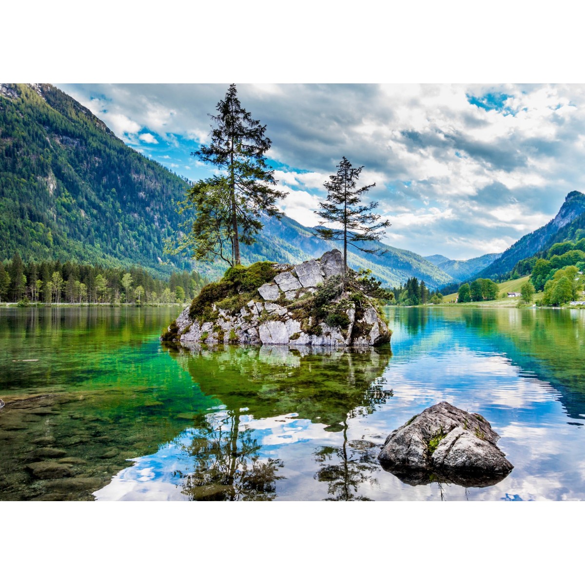 Tableau sur toile montagne blanche