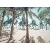 Tableau sur toile palmier 100x140 cm
