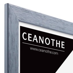 Cadre photo Karma gris bleuté baguette zoom