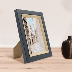 Cadre photo Actual bois noir 10x15 cm ambiance
