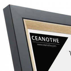 Cadre photo Actual bois noir 13x18 cm angle