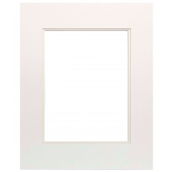 Colour Frames Lot de 4 cadres photo avec passe-partout biseauté Blanc 20 x 20 cm Avec bandes de fixation 