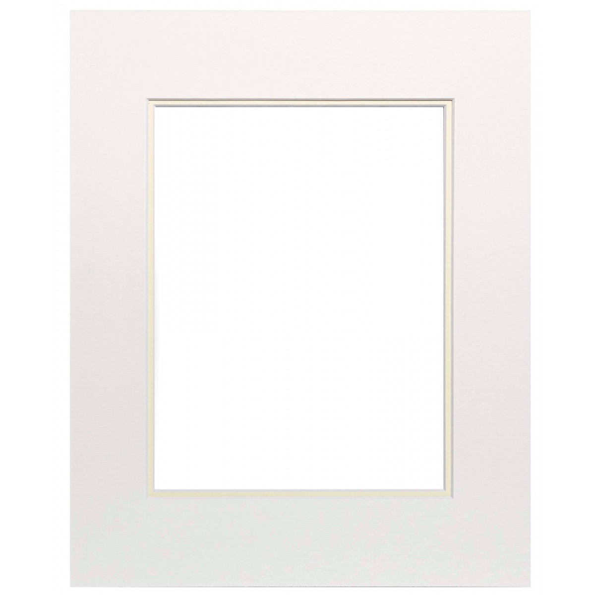 Passe-partout double blanc crème 24x30 cm ouverture 15x20 cm Passe-partout double blanc crème 24x30 cm ouverture 15x20 cm