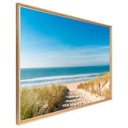 Tableau mural mat encadré plage des dunes 65x97 cm