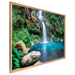 Tableau mural mat encadré cascade 65x97 cm biais