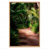 Tableau mural mat encadré jungle 65x97 cm face Tableau mural mat encadré jungle 65x97 cm face
