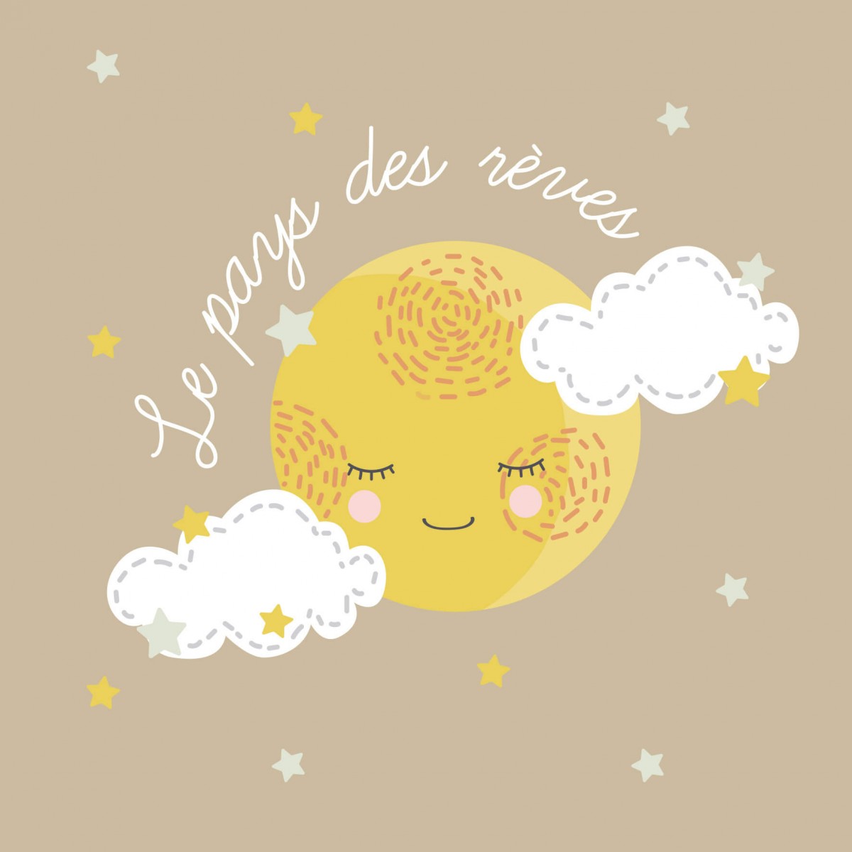 Tableau sur toile lune 30x30 cm Tableau sur toile lune 30x30 cm