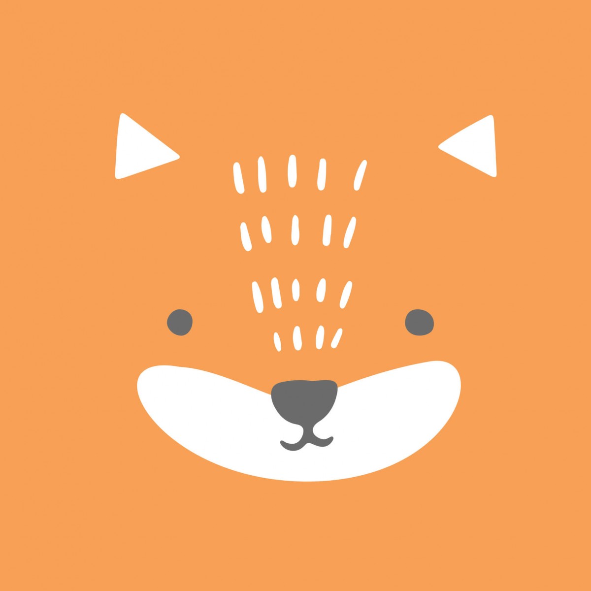 Tableau sur toile renard 30x30 cm Tableau sur toile renard 30x30 cm