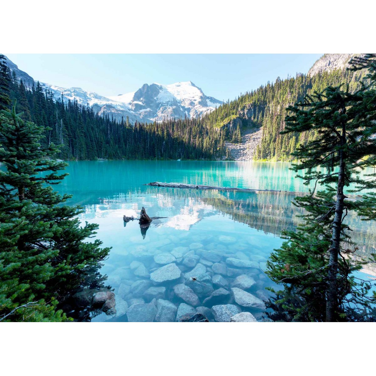Tableau mural lac turquoise