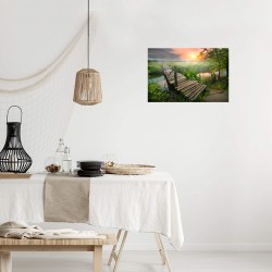 Tableau sur toile Natural sunset 30x45 cm ambiance