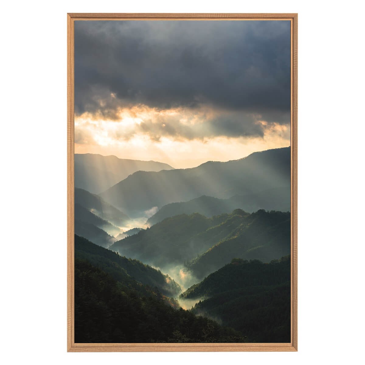Tableau mural encadré vue de la nature 65x97 cm Tableau mural encadré vue de la nature 65x97 cm