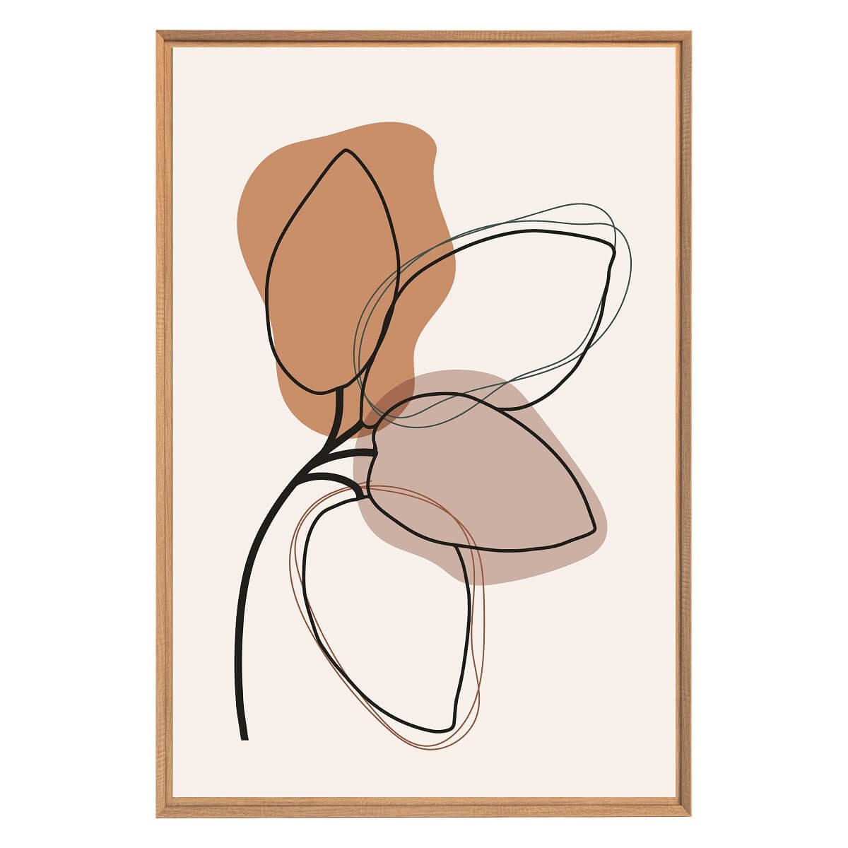 Tableau mural encadré illustration d'une fleur 65x97 cm Tableau mural encadré illustration d'une fleur 65x97 cm