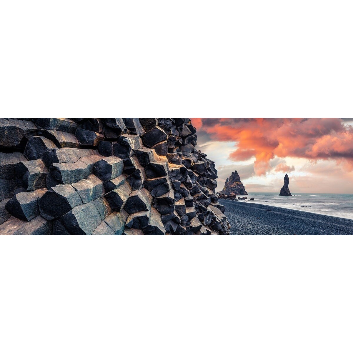 Tableau sur toile falaises d'Islande Tableau sur toile falaises d'Islande