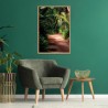 Tableau mural mat encadré jungle 65x97 cm ambiance Tableau mural mat encadré jungle 65x97 cm ambiance