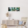 Tableau sur toile tropical 30x97 cm ambiance