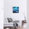 Tableau mural aurore boréale 30 X 30 CM