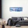 Tableau sur toile montagne blanche 30 X 97 CM