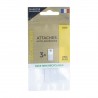 Lot de 3 attaches adhésives pour 2 Kg face