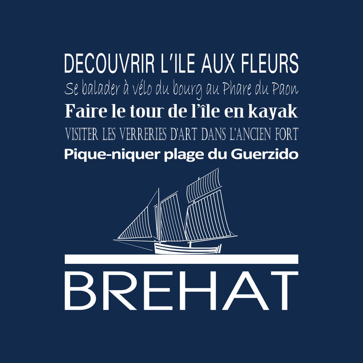 Tableau sur toile Brehat bleu 30x30 cm Tableau sur toile Brehat bleu 30x30 cm