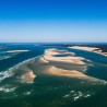 Tableau sur toile bassin d'Arcachon vue du ciel