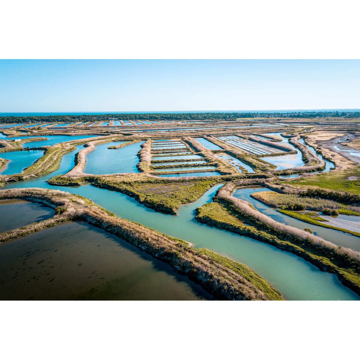 Tableau sur toile marais salants Tableau sur toile marais salants