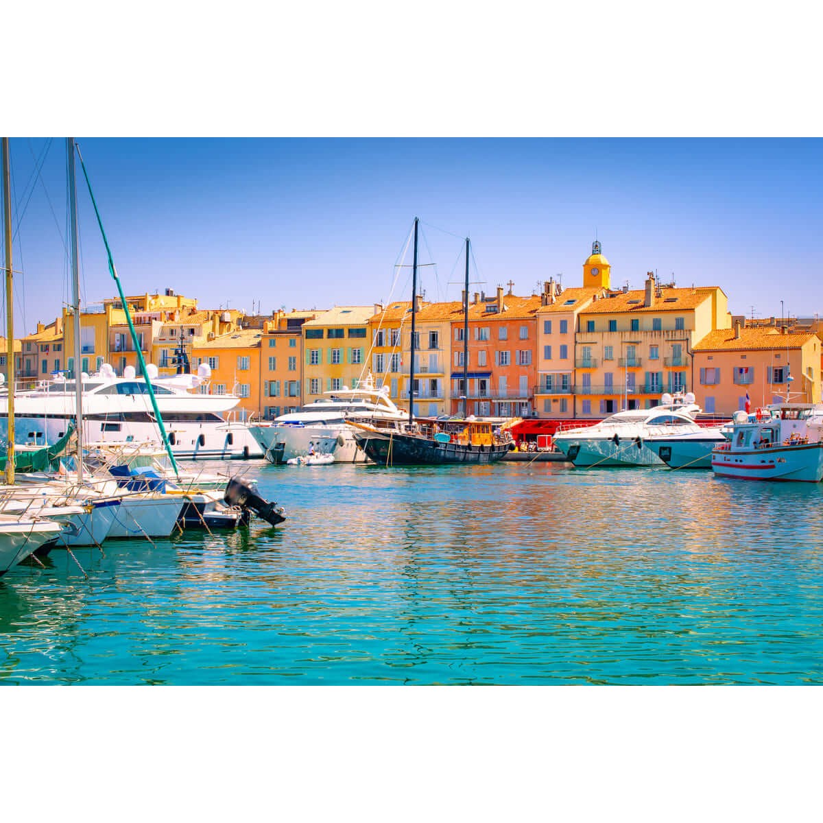 Tableau sur toile port de Saint-Tropez