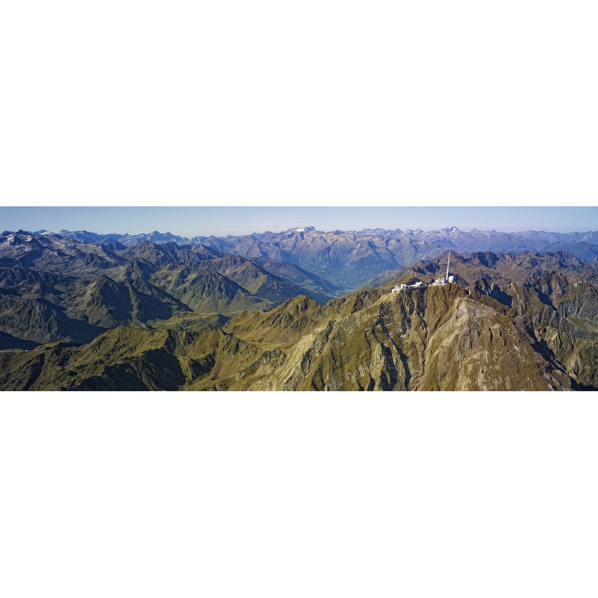 Tableau sur toile Pic du Midi en été 30x97 cm