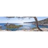 Tableau sur toile calanque Sugiton 30x97 cm