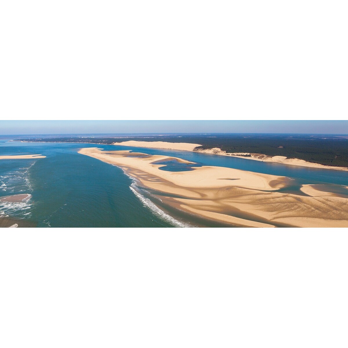 Tableau sur toile bassin d'Arguin dune du Pilat 30x97 cm