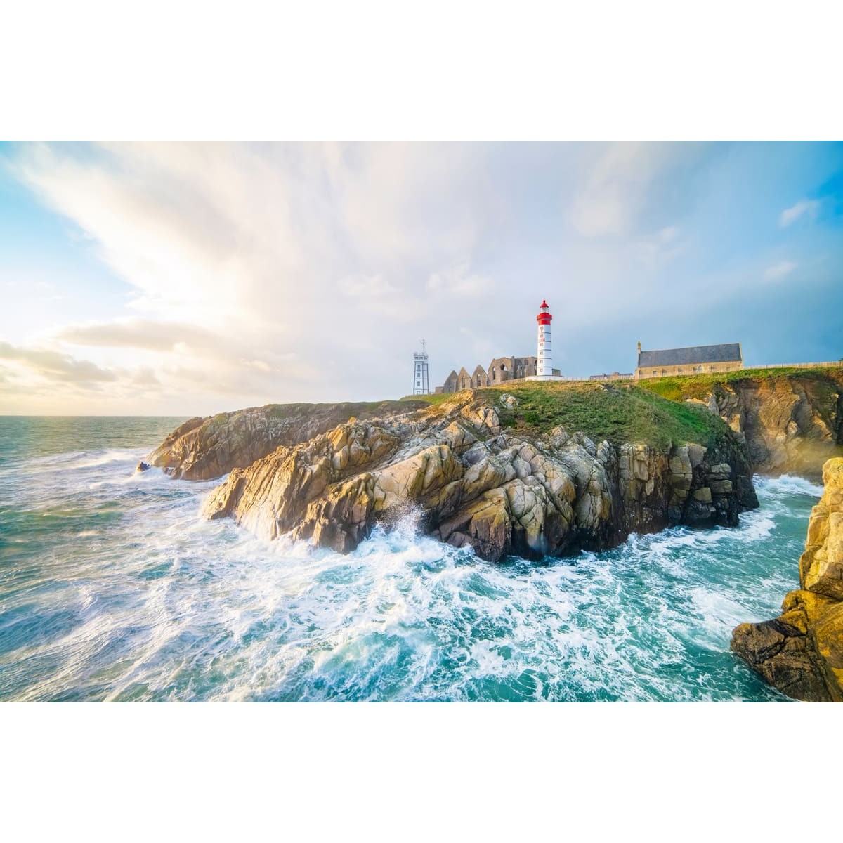 Tableau sur toile phare Saint-Mathieu 45x65 cm Tableau sur toile phare Saint-Mathieu 45x65 cm