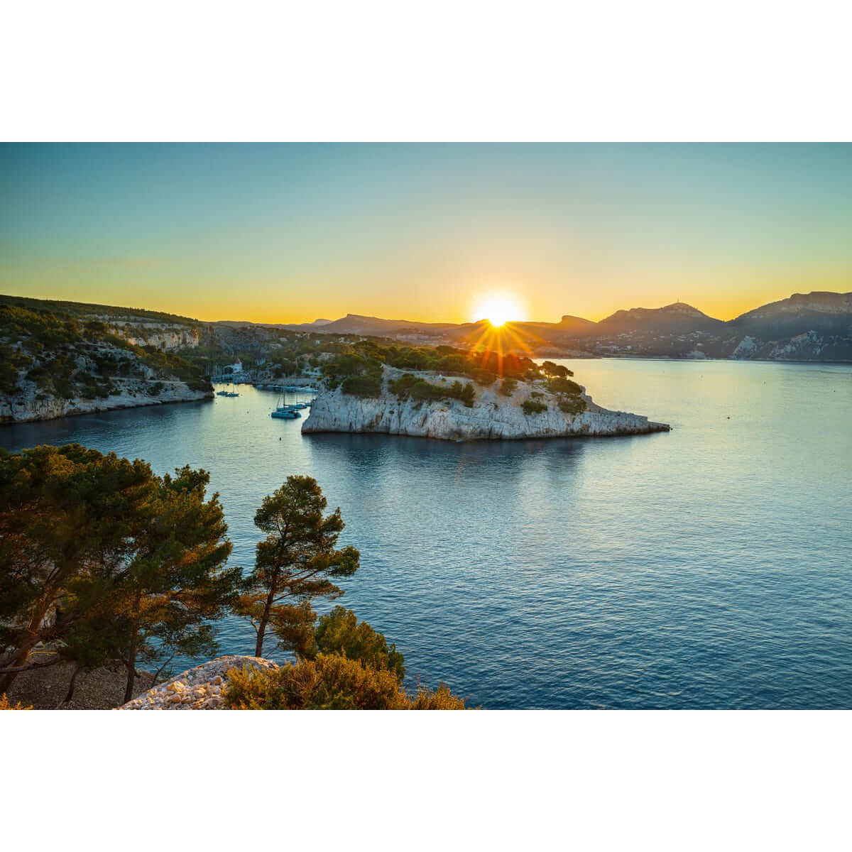 Tableau mural calanque port-Miou Tableau mural calanque port-Miou