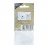 Lot de 6 pinces sous-verre larges acier 4-8 mm dos Lot de 6 pinces sous-verre larges acier 4-8 mm dos