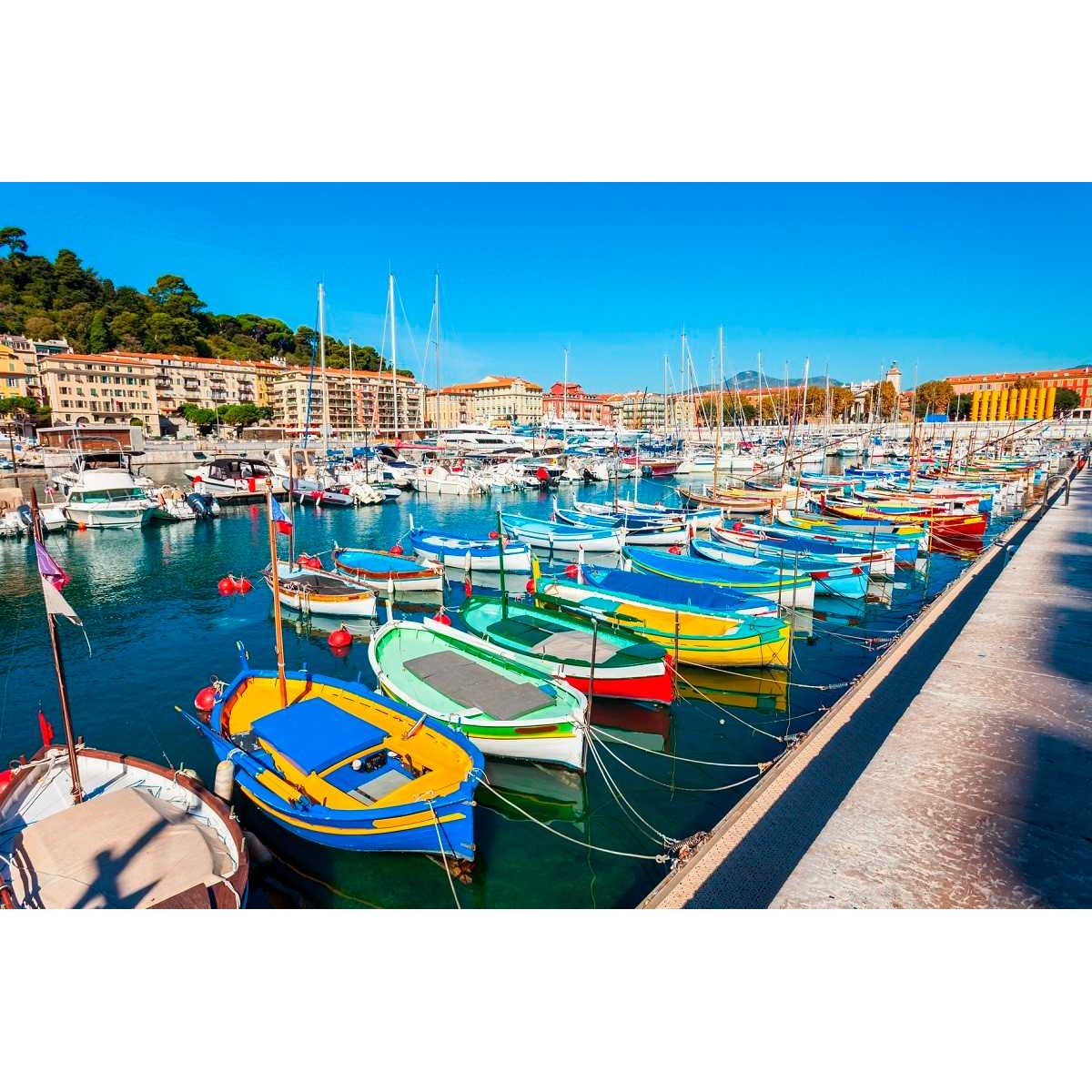 Tableau sur toile port de Nice 45x65 cm Tableau sur toile port de Nice 45x65 cm