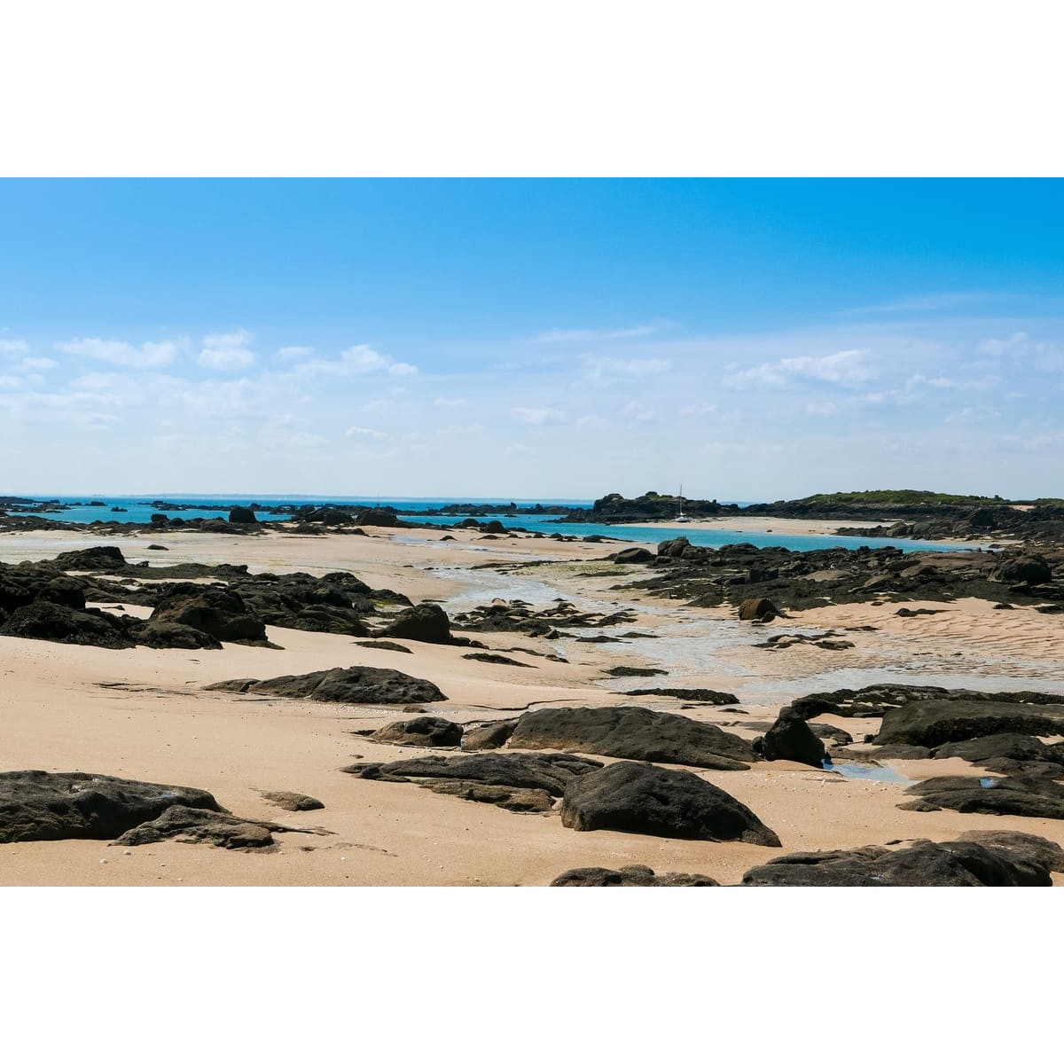 Tableau sur toile île de Chausey 65x97 cm Tableau sur toile île de Chausey 65x97 cm