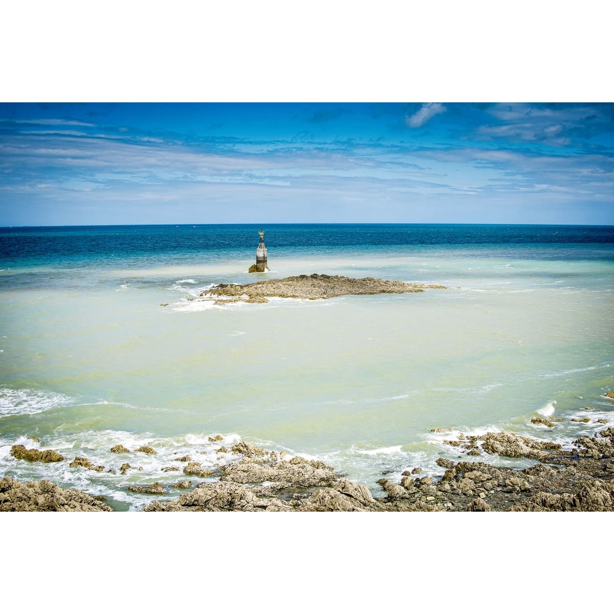 Tableau sur toile plage Granville 65x97 cm Tableau sur toile plage Granville 65x97 cm