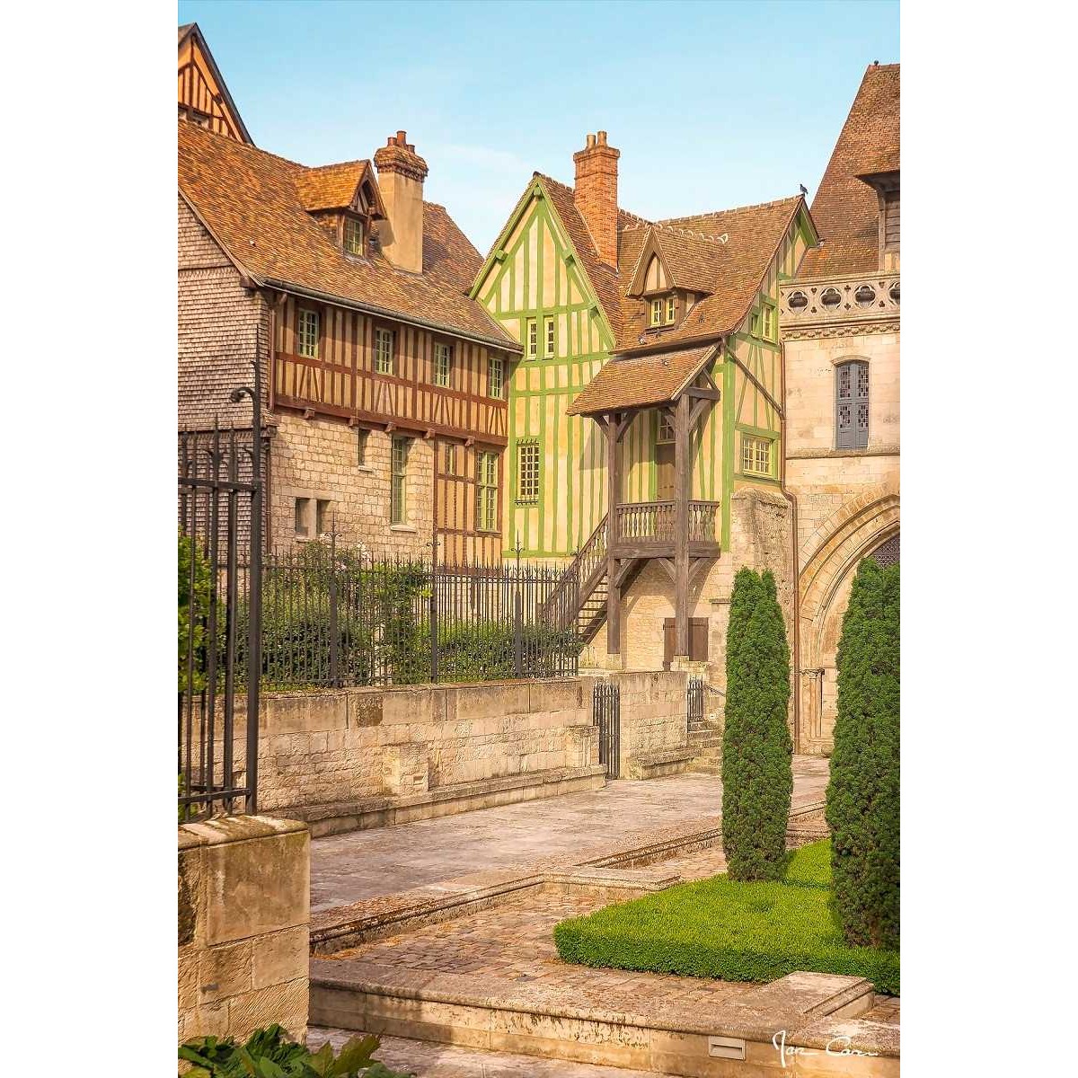 Tableau sur toile cour d'Albane 45x65 cm Tableau sur toile cour d'Albane 45x65 cm