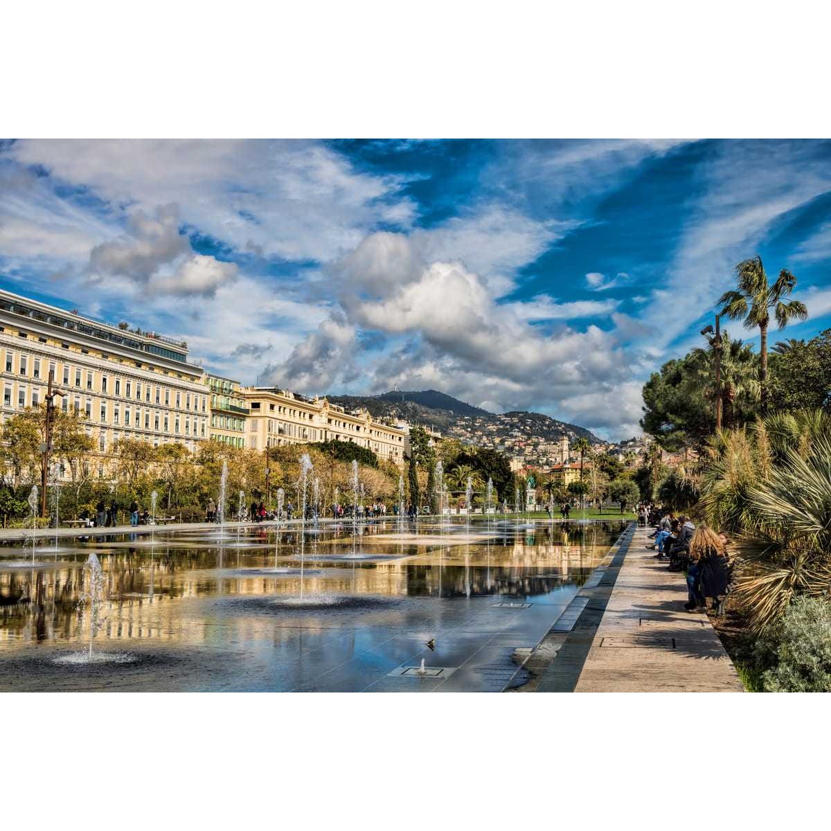 Tableau sur toile promenade Paillon Nice