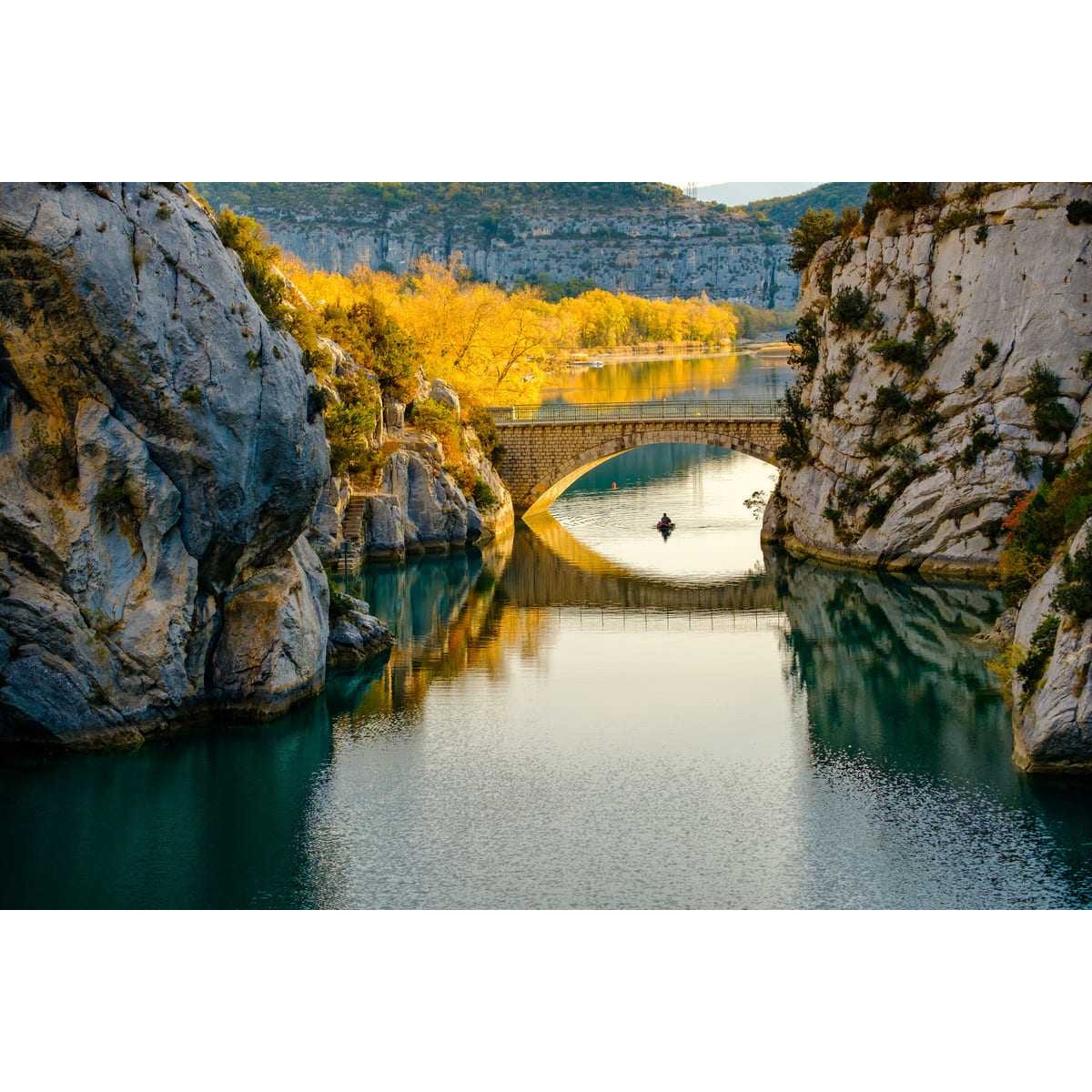 Tableau sur toile lac de Quinson Tableau sur toile lac de Quinson