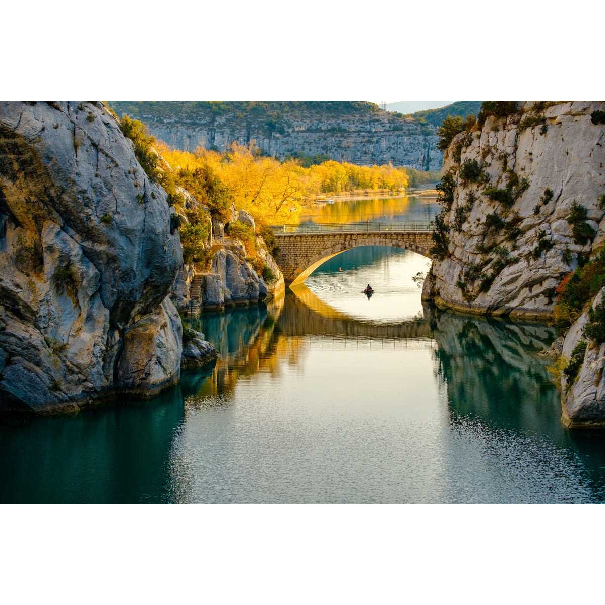 Tableau sur toile lac de Quinson