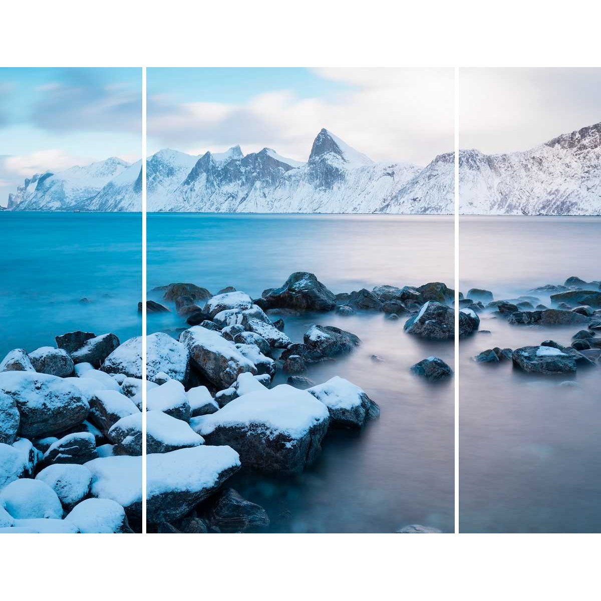 Triptyque sur toile sérénité 125x97 cm Triptyque sur toile sérénité 125x97 cm