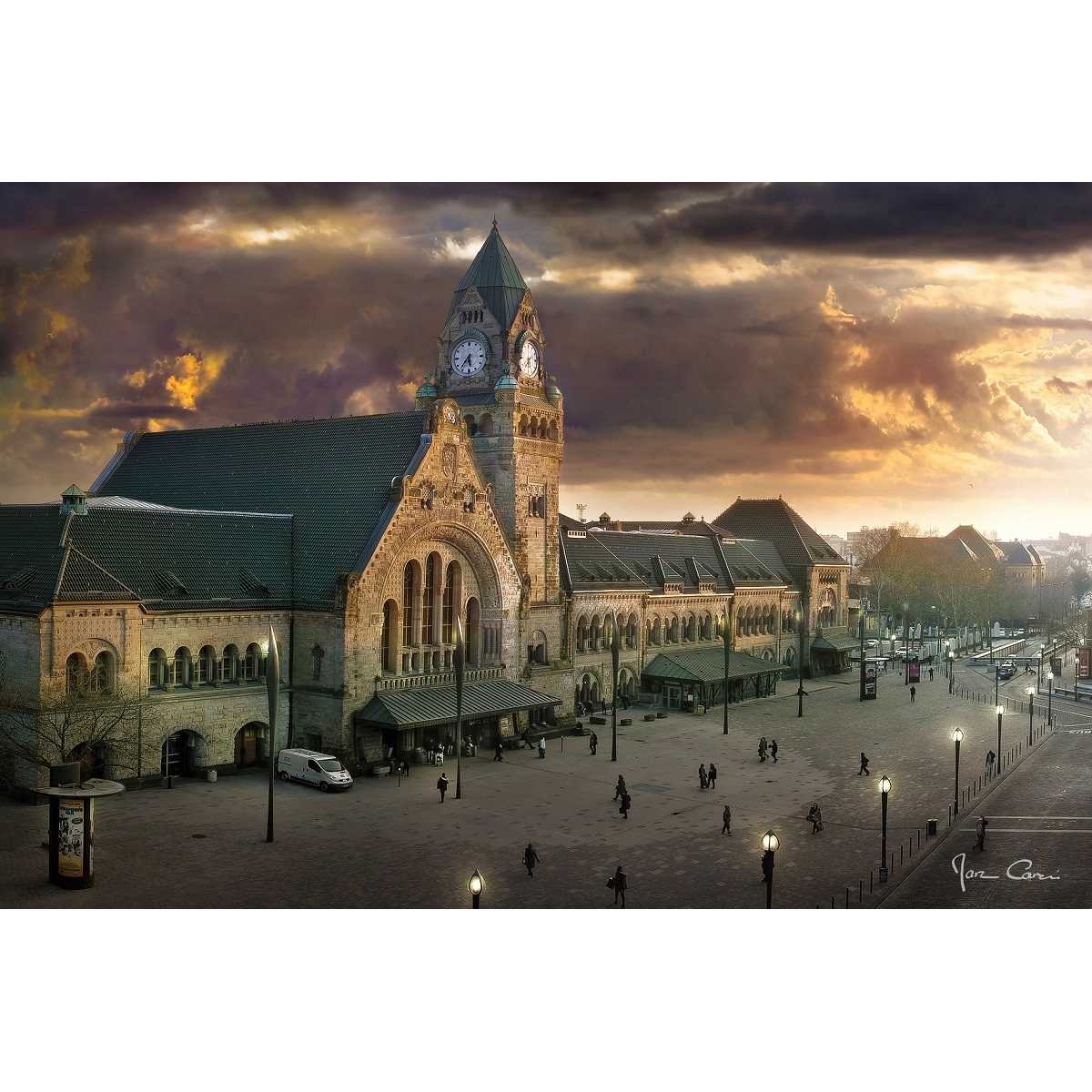 Tableau mural gare ferroviaire de Metz Tableau mural gare ferroviaire de Metz